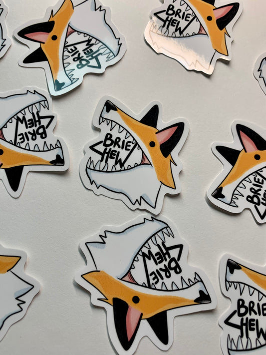 Briechew Fox Logo Sticker