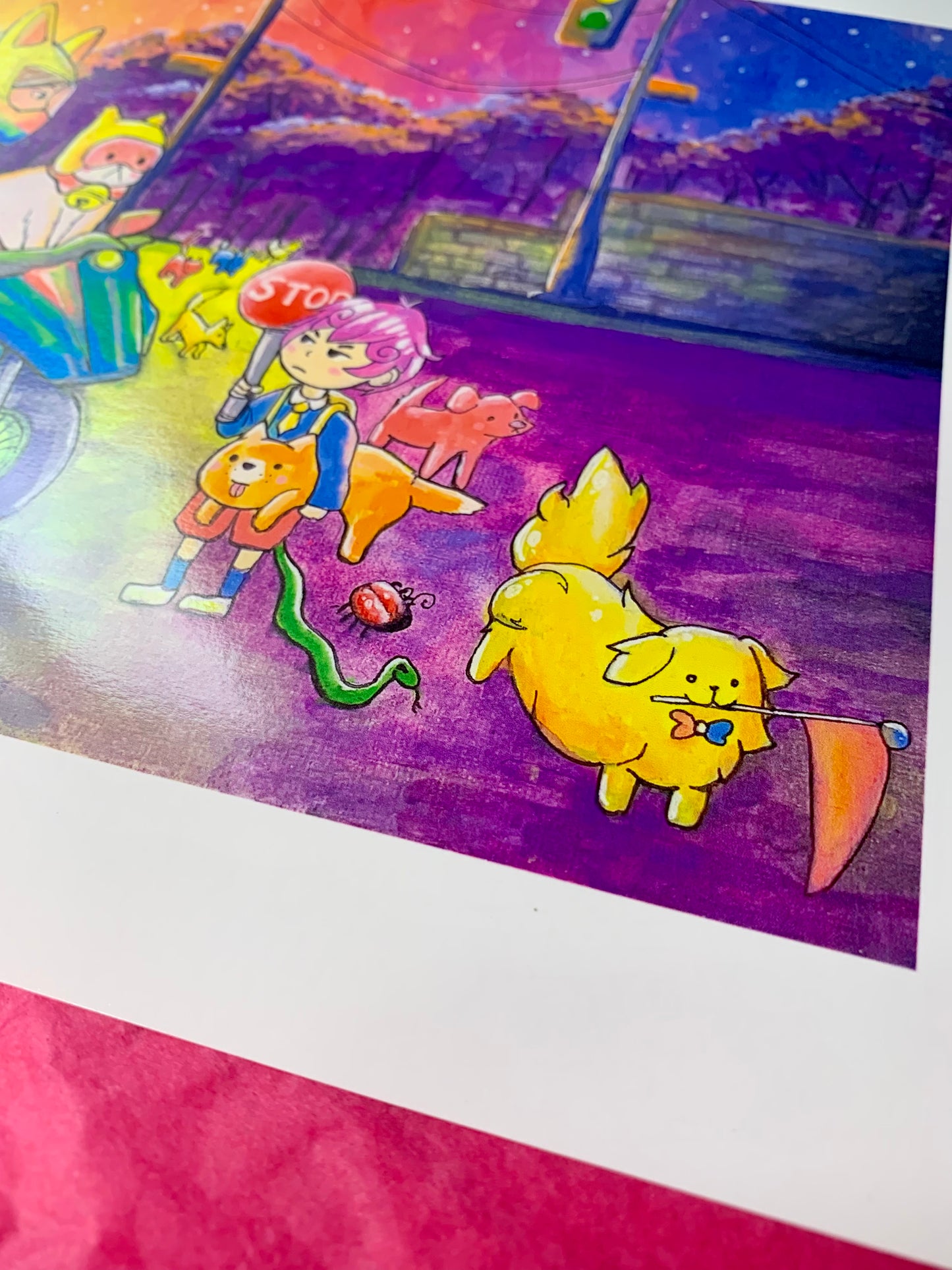 Bee and Puppycat Sunset Print