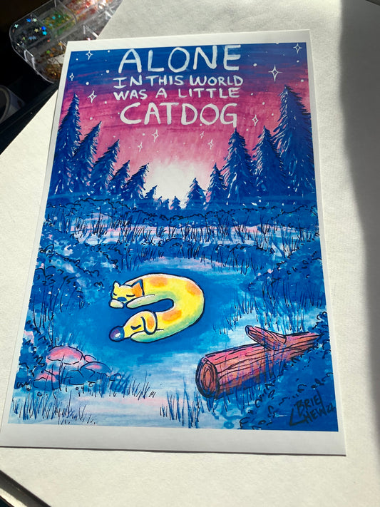 Catdog Loner Print