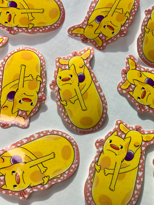 Kawaii Catdog Sticker