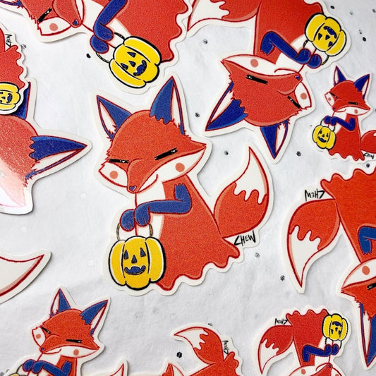 Fox Ghost Sticker