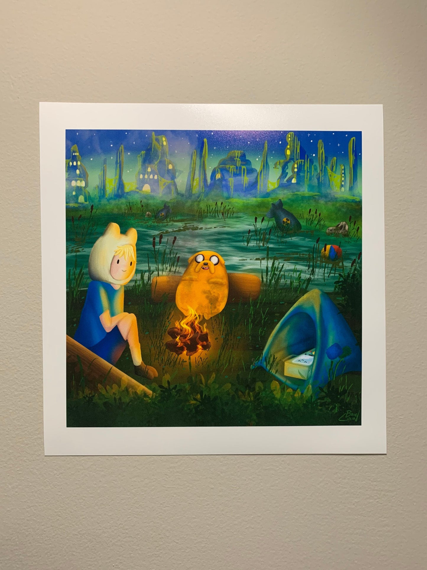 Adventure Time Campfire Print