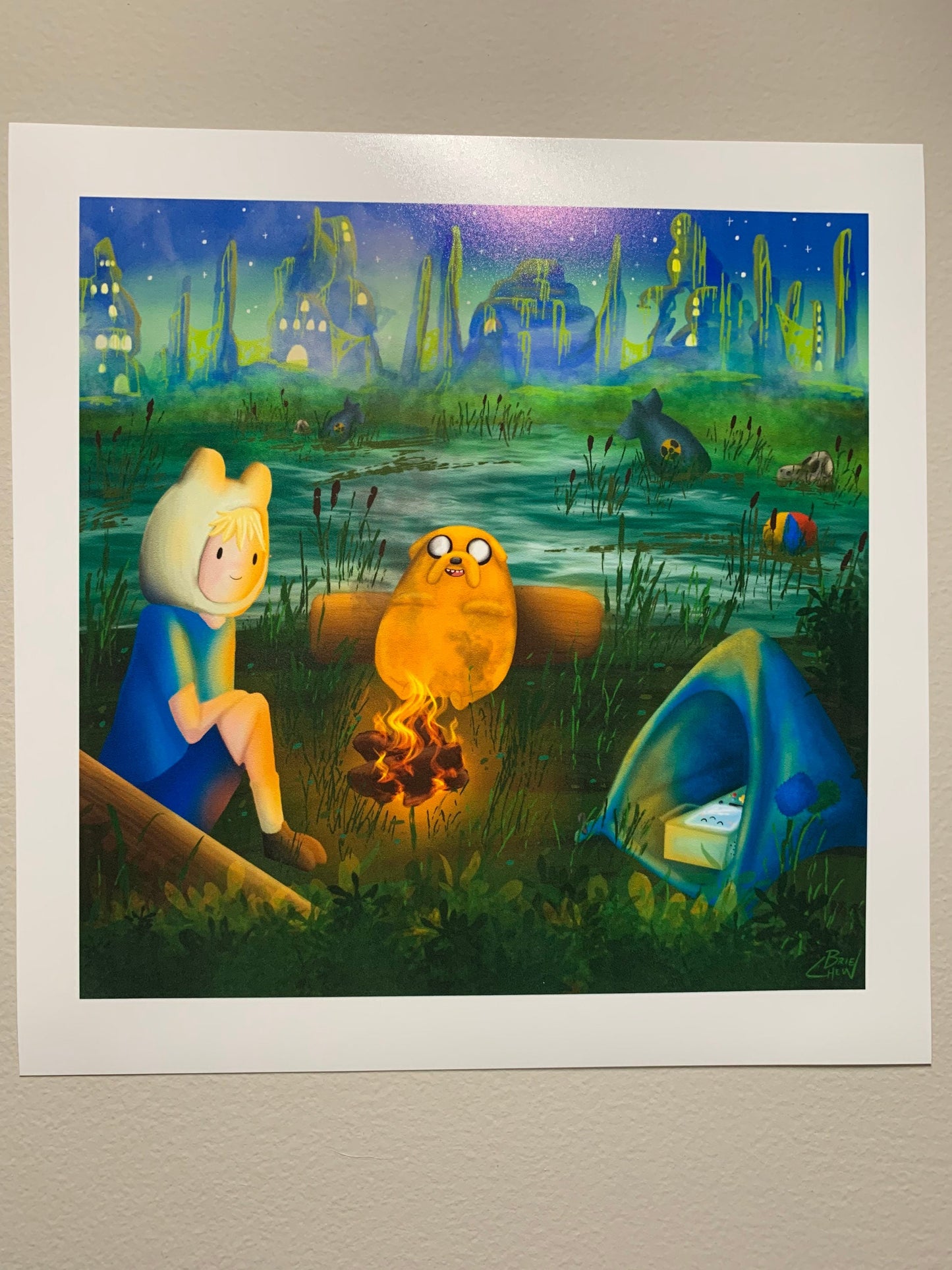 Adventure Time Campfire Print