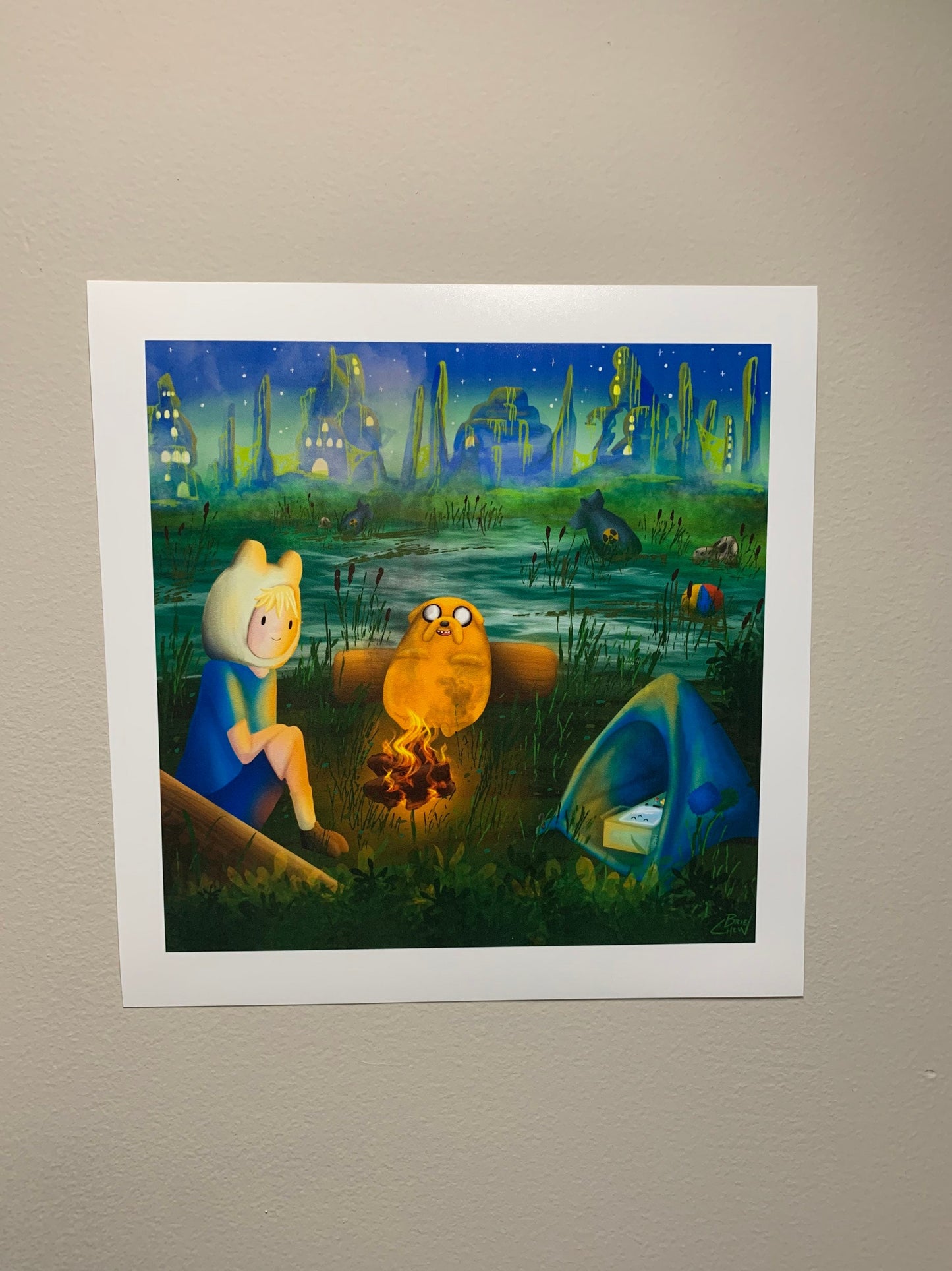 Adventure Time Campfire Print