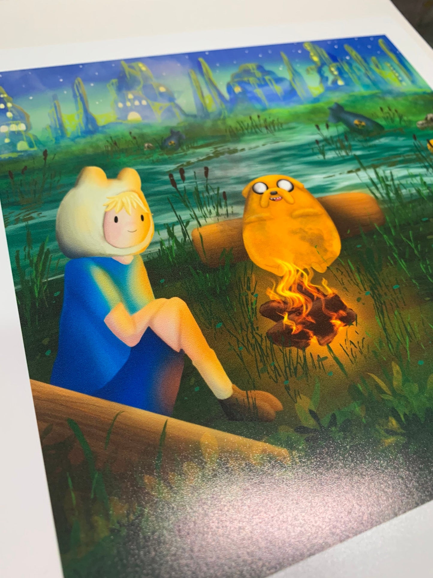 Adventure Time Campfire Print