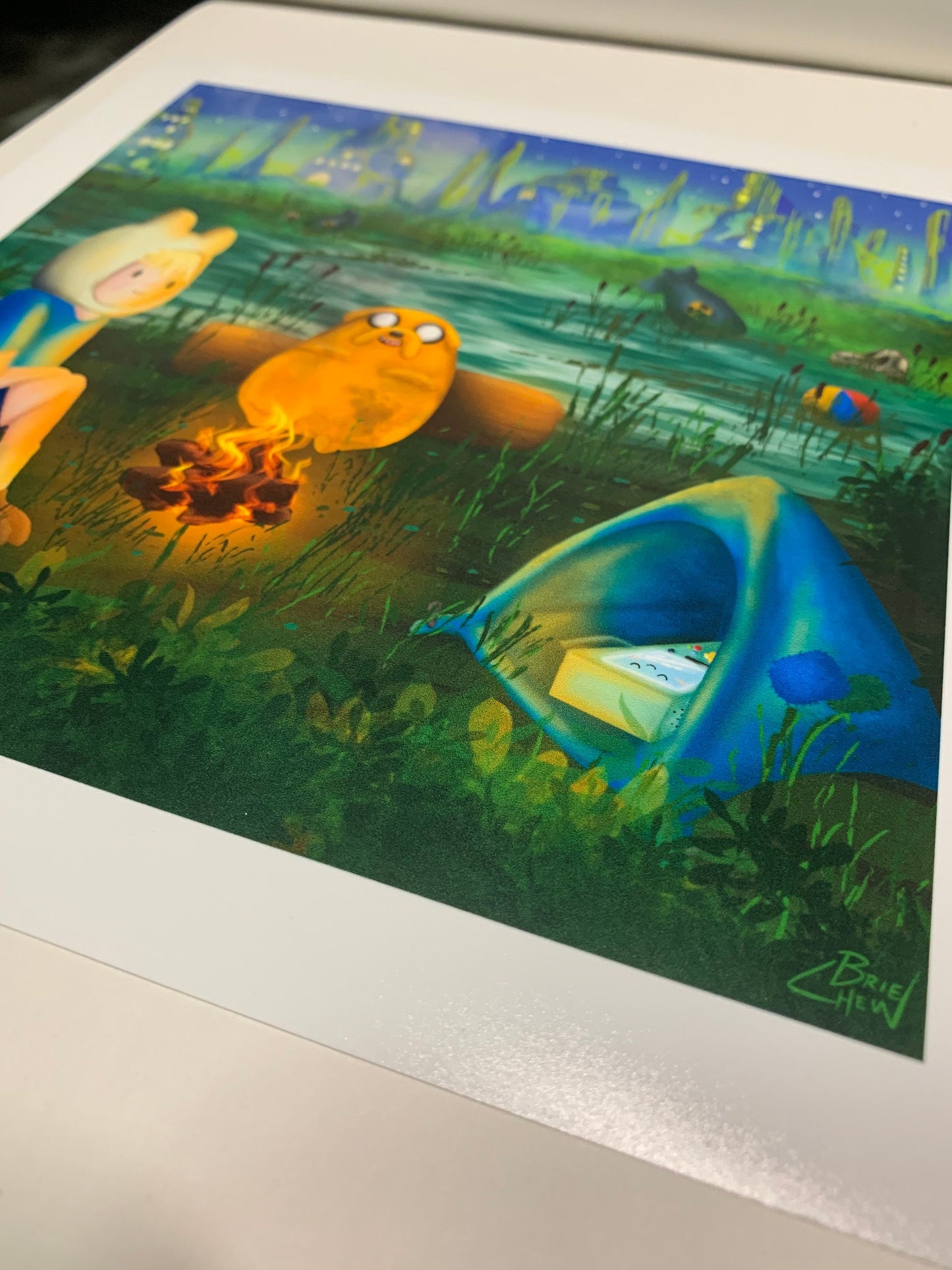 Adventure Time Campfire Print