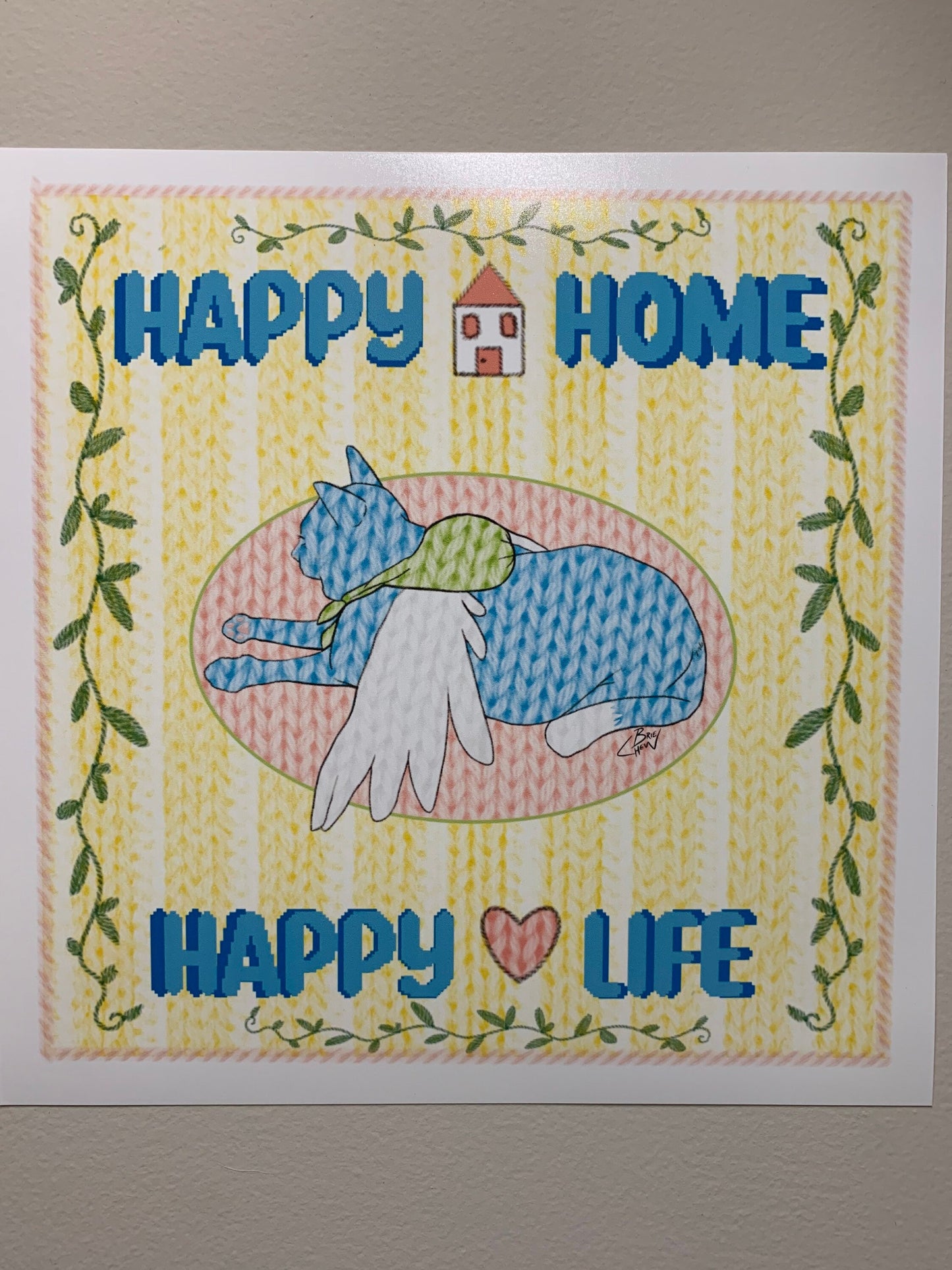 Happy Home Happy Life Print