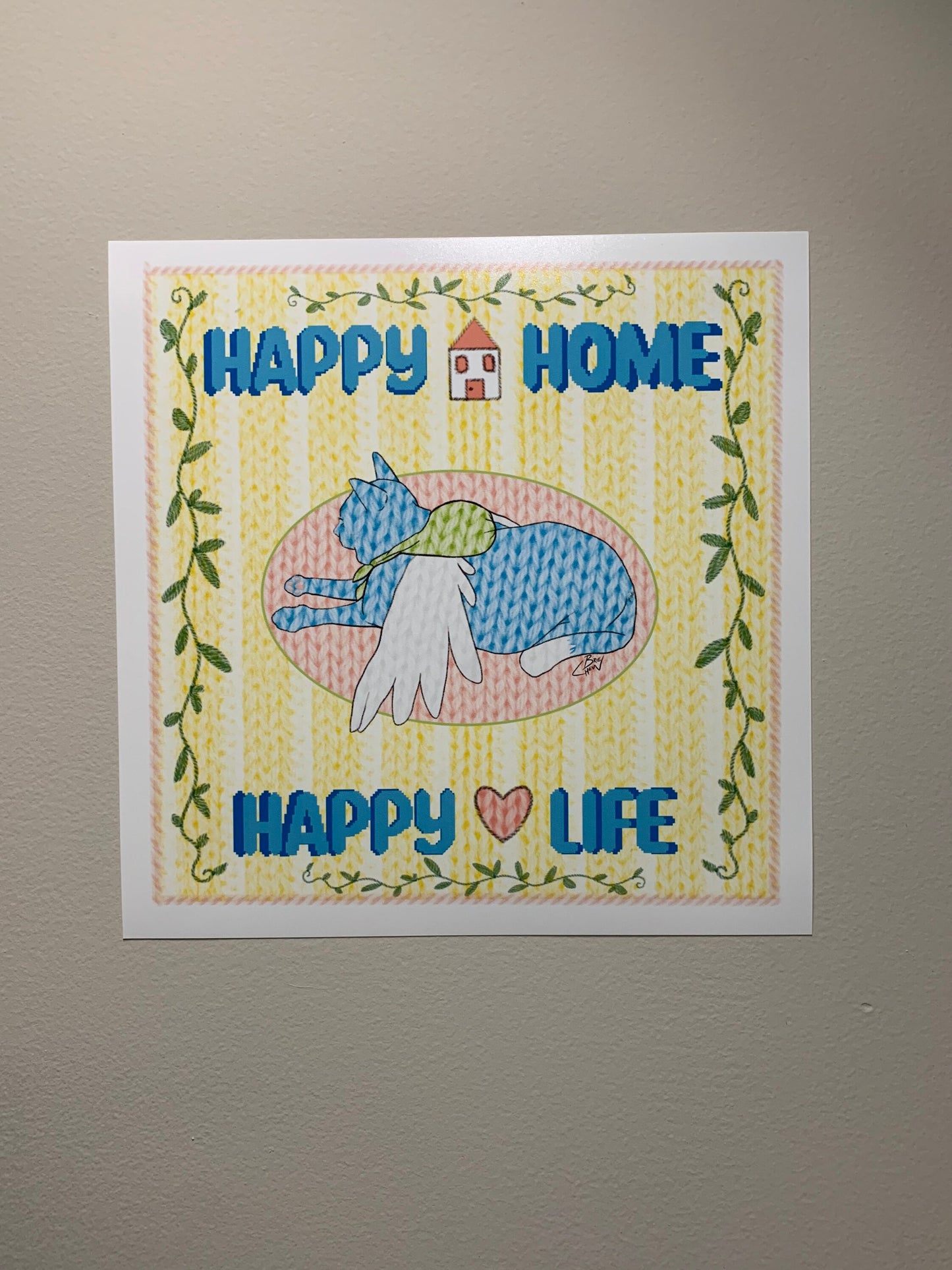 Happy Home Happy Life Print