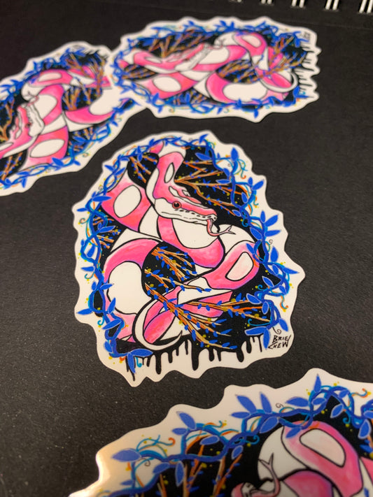 Pink Python Sticker