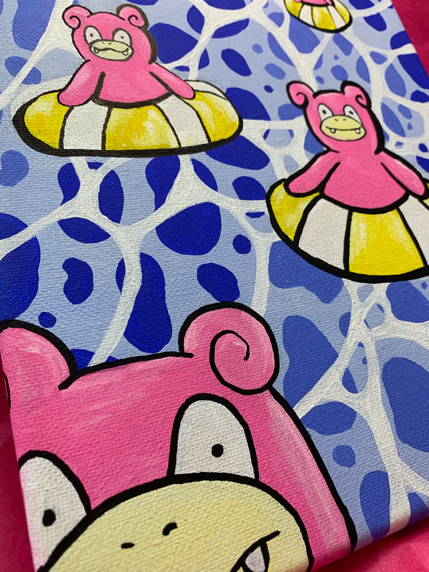 Slowpoke Summer Original Painting