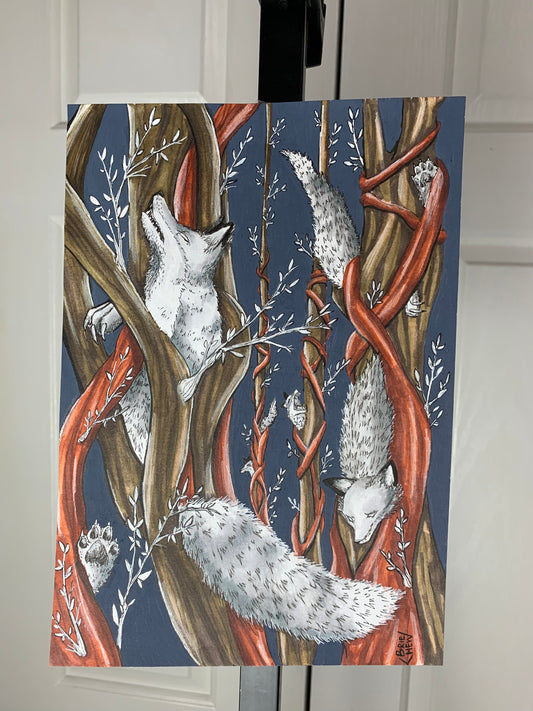 Fox Glove Tree Painting