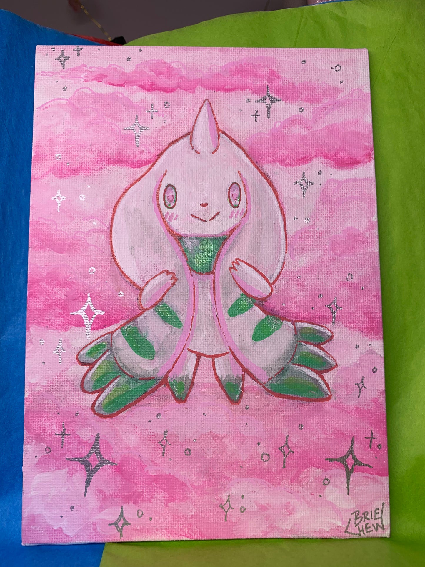 Love struck Terriermon Painting