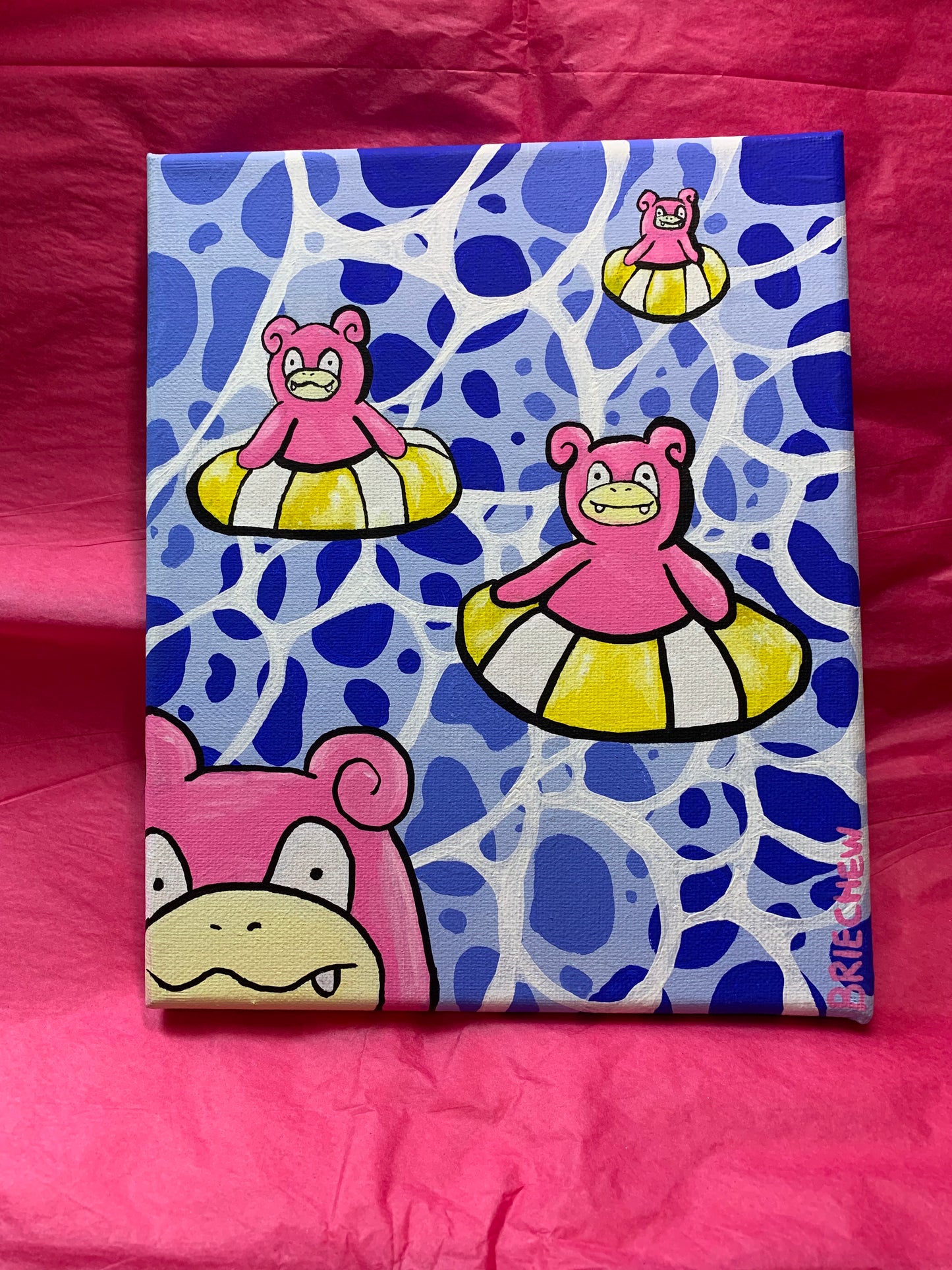 Slowpoke Summer Original Painting