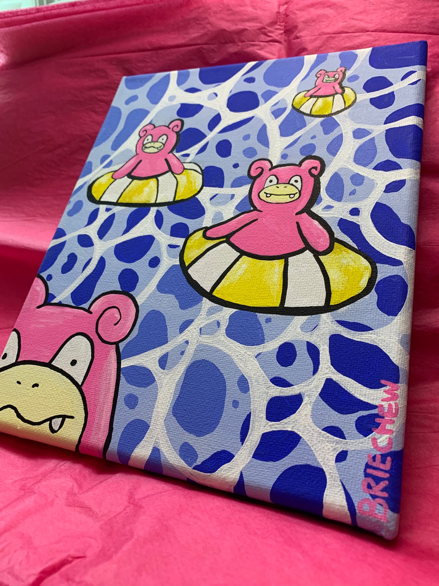 Slowpoke Summer Original Painting