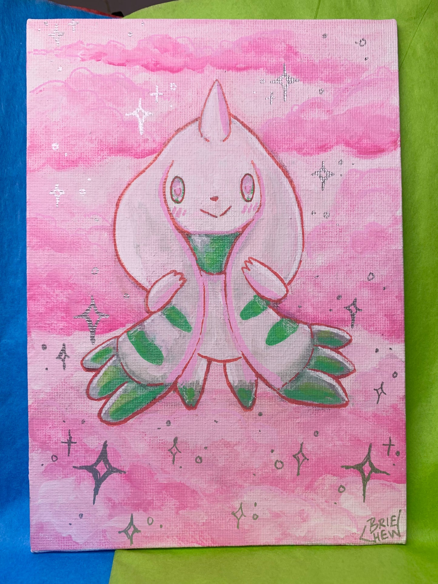 Love struck Terriermon Painting