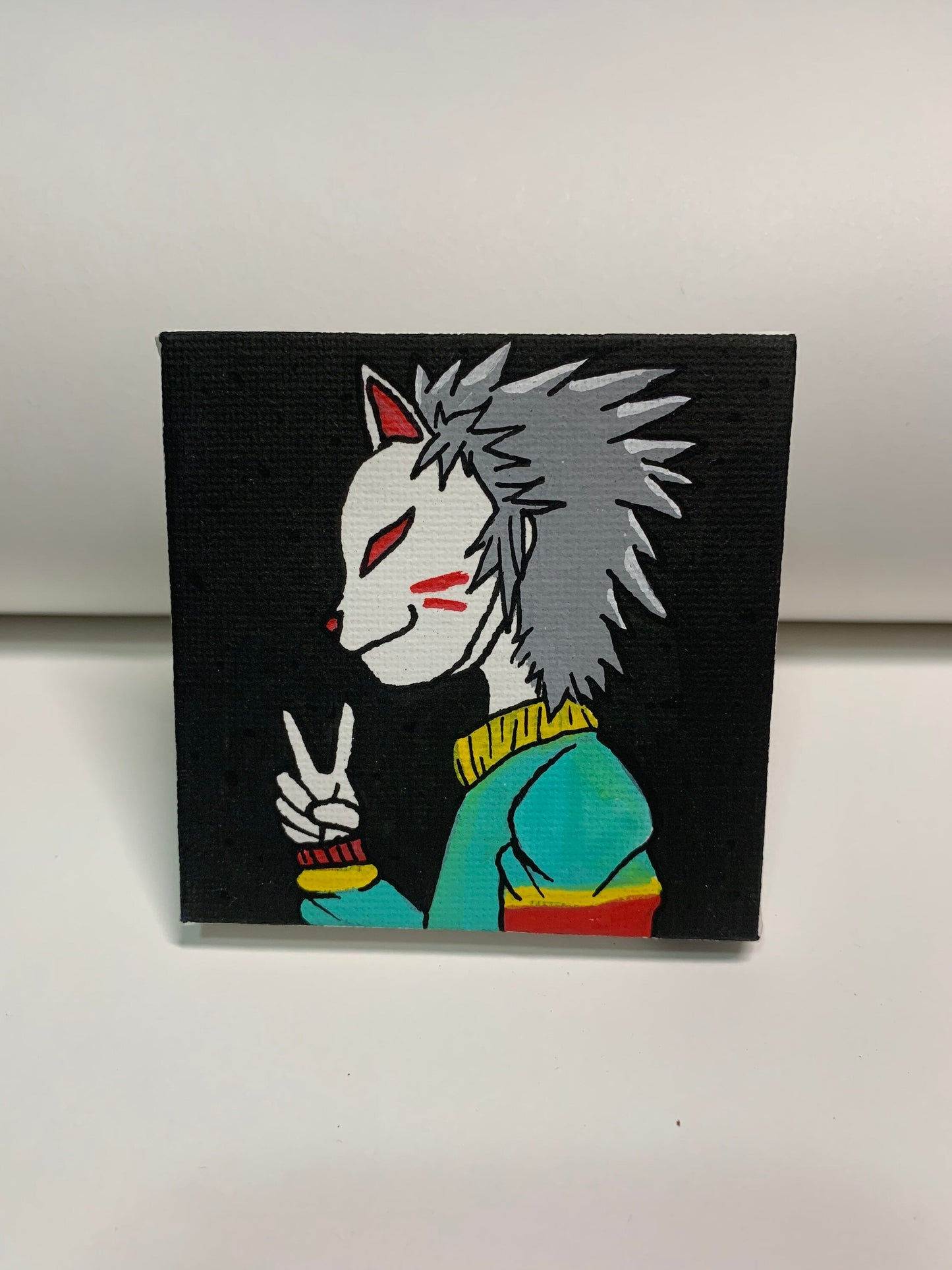 Anbu  Cat Boy Mini-Canvas Painting